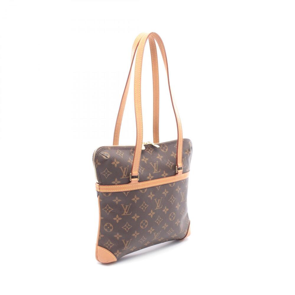 Louis Vuitton Coussin Shoulder Bag Canvas Leather Monogram Brown